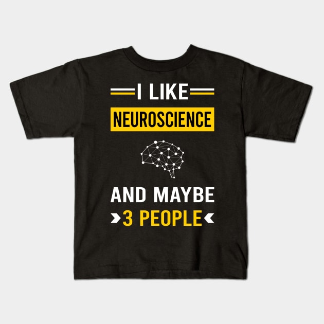 3 People Neuroscience Neuroscientist Neurobiology Kids T-Shirt by Good Day